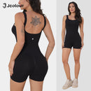 Kit 2 Sports Jumpsuit Academy Yoga Trendy Lift Butt