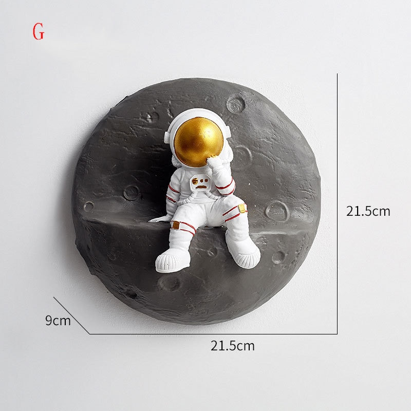 Astronauta de Parede Nordic Sculpture
