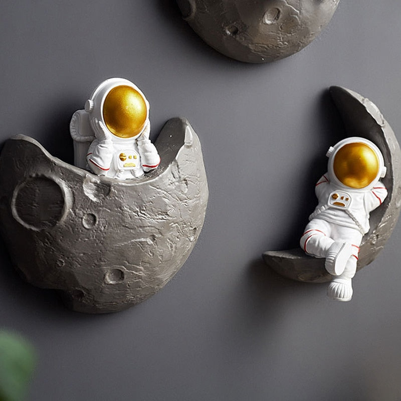 Astronauta de Parede Nordic Sculpture