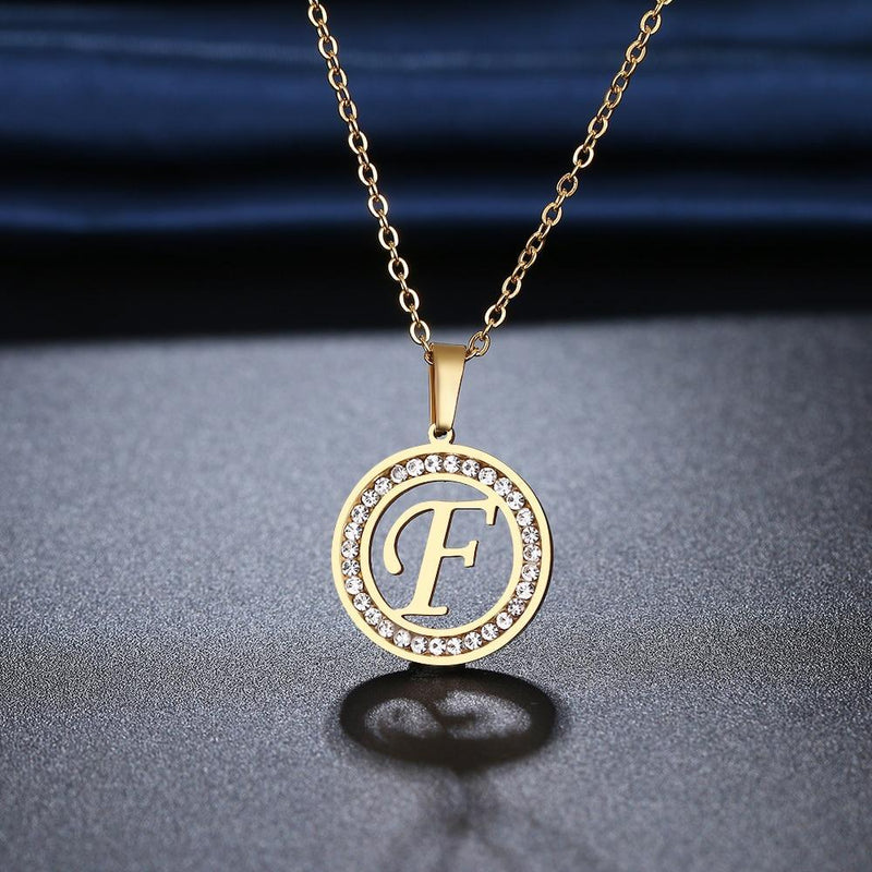 Colar Com Letra Gold Letter® -Letras de A até Z - Online USA Shops