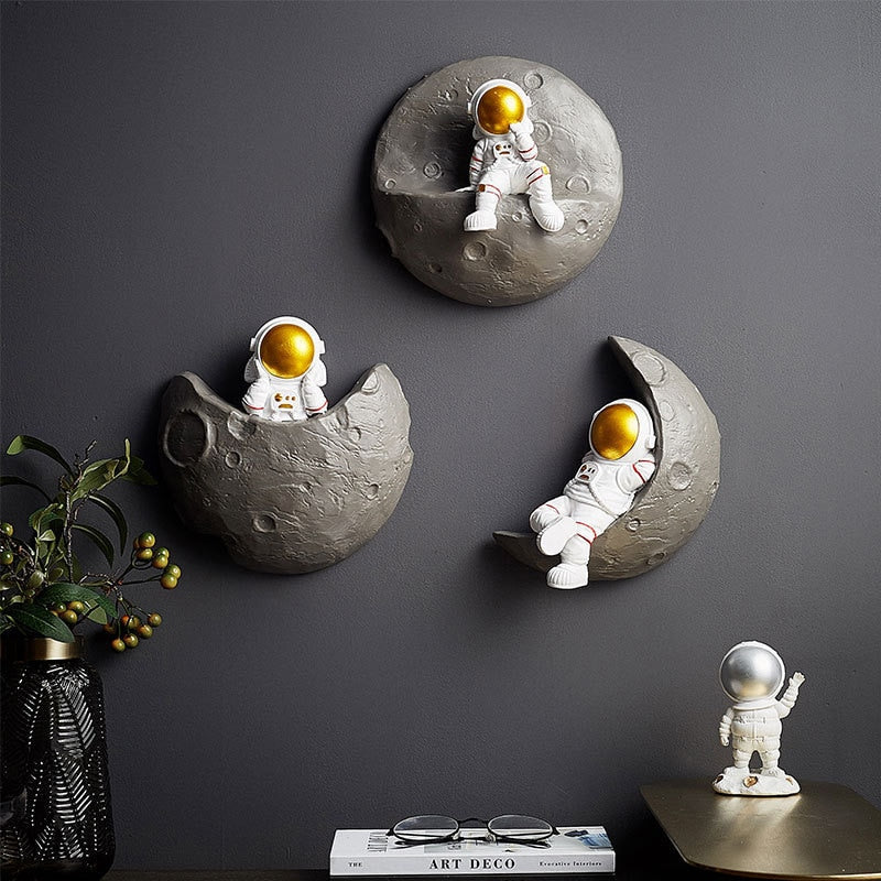 Astronauta de Parede Nordic Sculpture