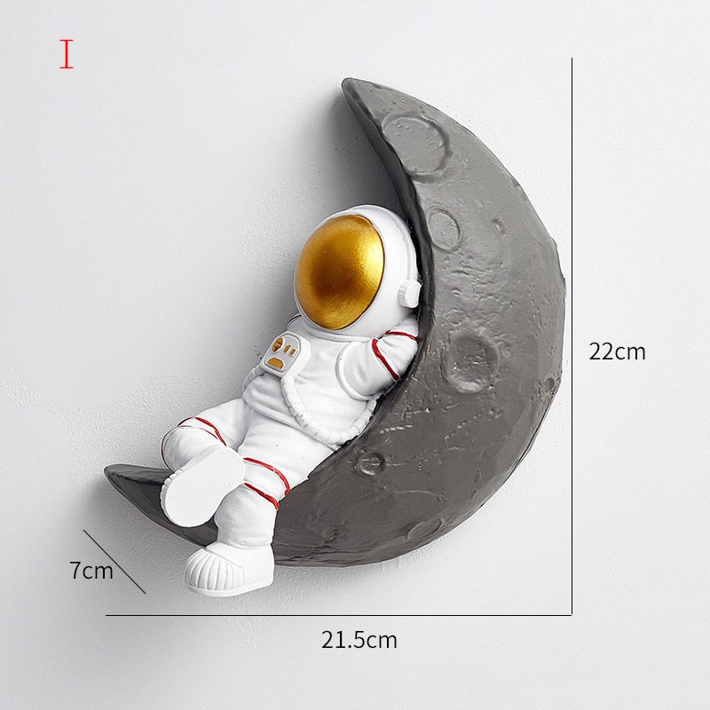 Astronauta de Parede Nordic Sculpture