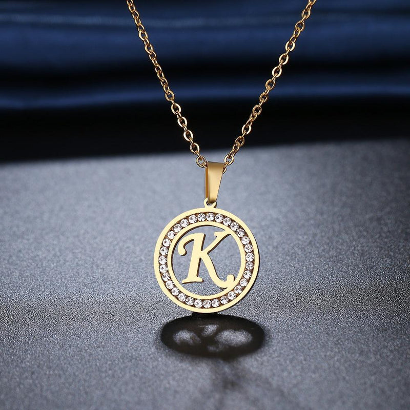 Colar Com Letra Gold Letter® -Letras de A até Z - Online USA Shops