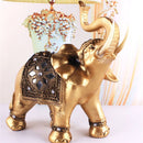 Escultura de Elefante Gold Money