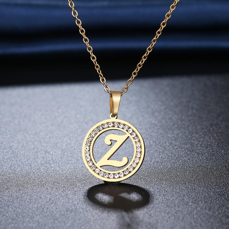 Colar Com Letra Gold Letter® -Letras de A até Z - Online USA Shops
