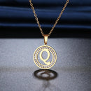 Colar Com Letra Gold Letter® -Letras de A até Z - Online USA Shops