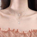 Colar de Lua e Estrela Duplo -Star Moon Shine® - Online USA Shops