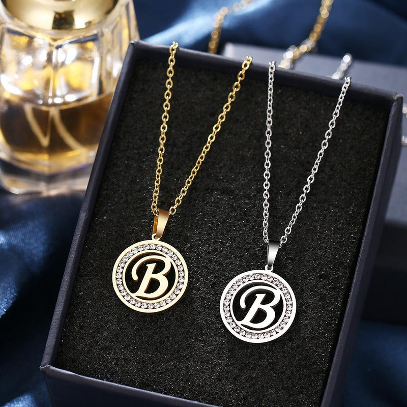 Colar Com Letra Gold Letter® -Letras de A até Z - Online USA Shops