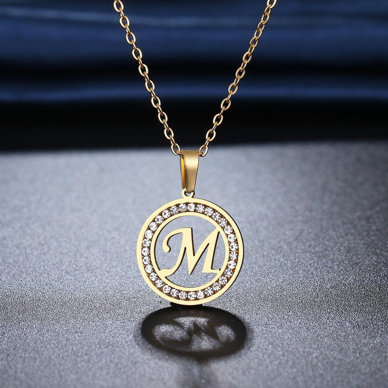 Colar Com Letra Gold Letter® -Letras de A até Z - Online USA Shops