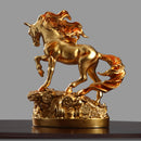 Escultura de Cavalo Nórdico da Sorte