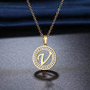 Colar Com Letra Gold Letter® -Letras de A até Z - Online USA Shops