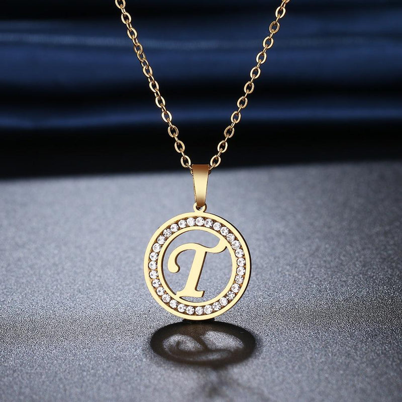 Colar Com Letra Gold Letter® -Letras de A até Z - Online USA Shops