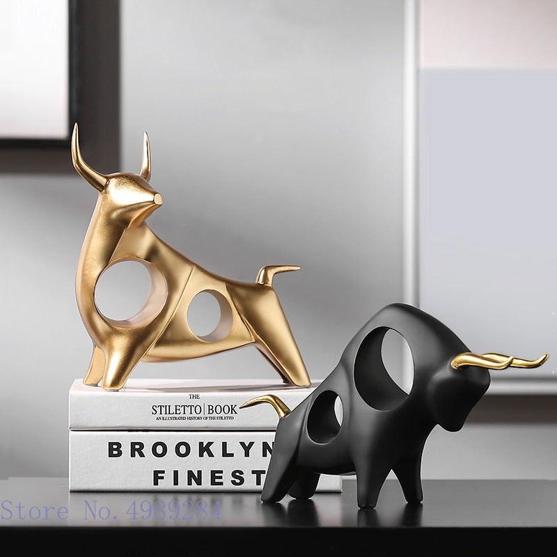 Escultura de Touro Moderno