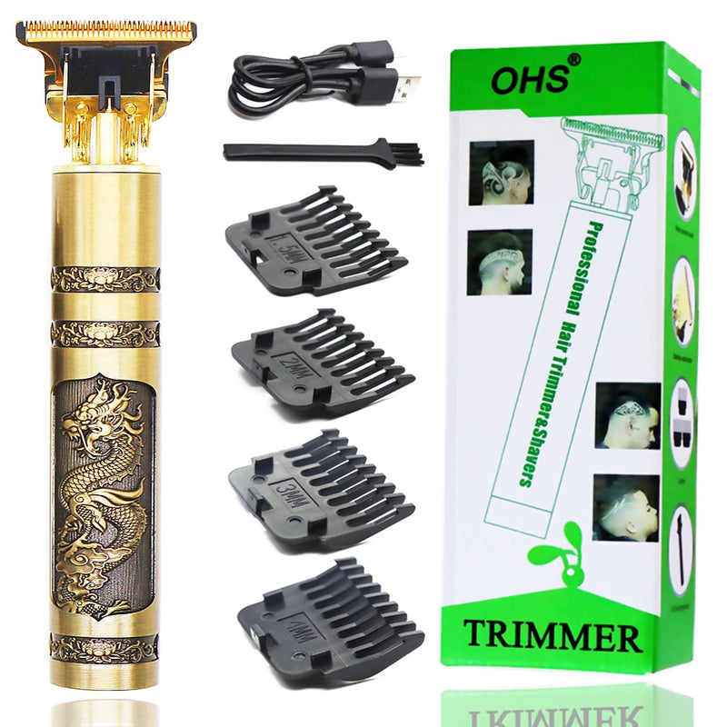 DRAGON GOLD MACHINE - A verdadeira Máquina Profissional de Cortar o Cabelo e Fazer a Barba