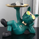 Estátua Bulldog Mordomo | Bandeja