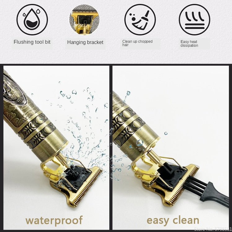 DRAGON GOLD MACHINE - A verdadeira Máquina Profissional de Cortar o Cabelo e Fazer a Barba