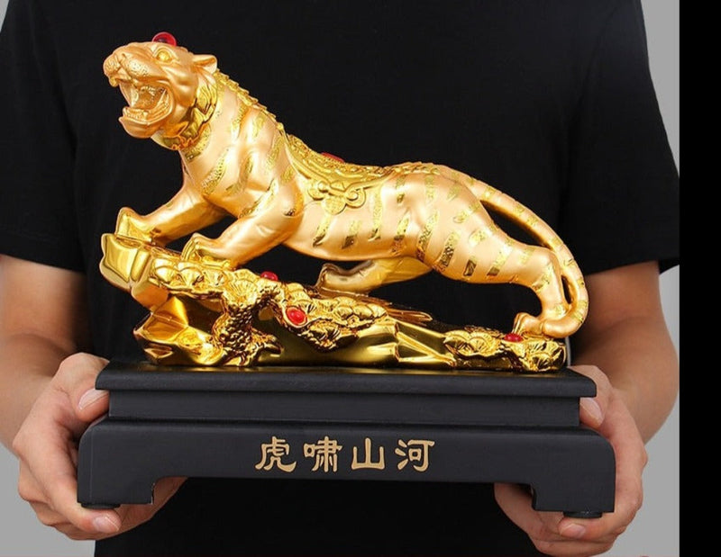 Escultura Tigre Da Sorte Chinês