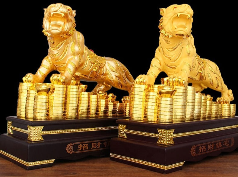 Escultura Tigre Da Sorte Chinês