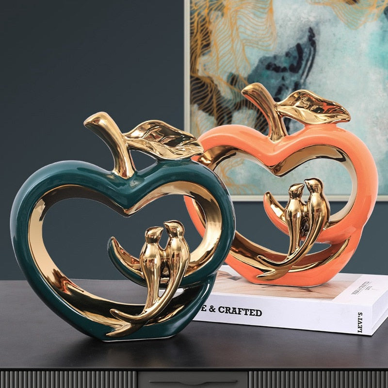 Escultura Vilead Maçã e Aves