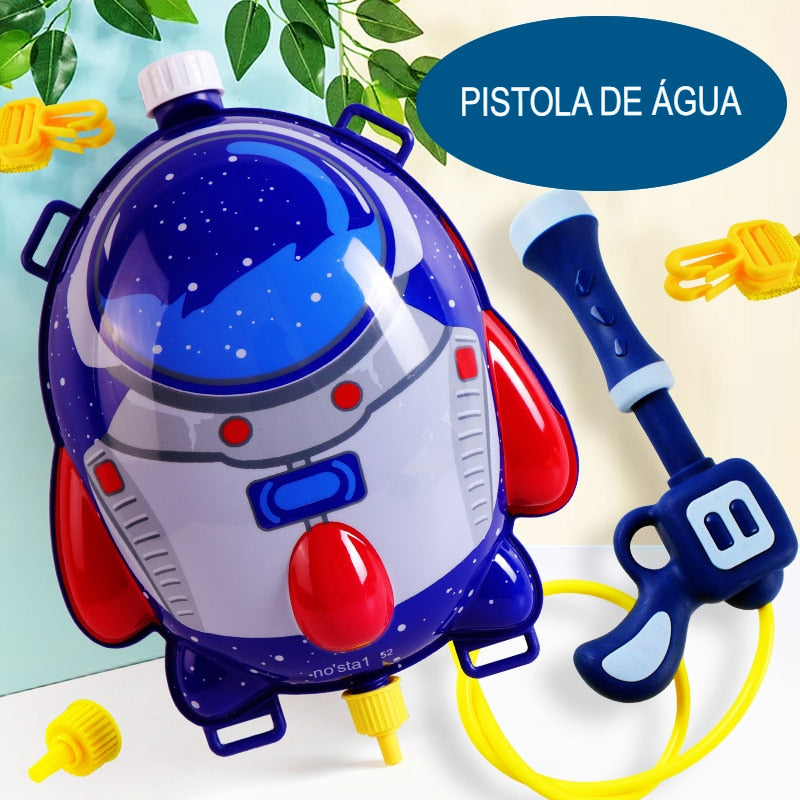 Brinquedo Mochila com Pistola de Água