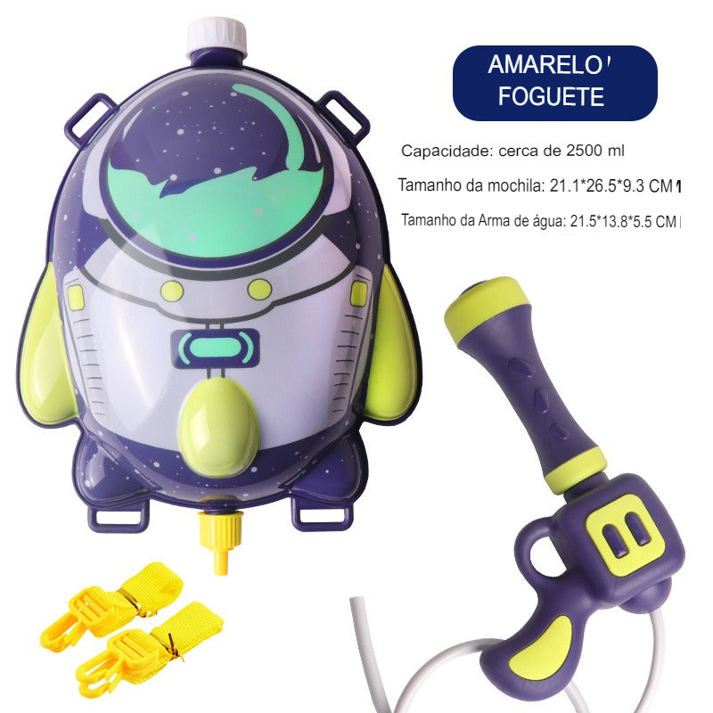 Brinquedo Mochila com Pistola de Água