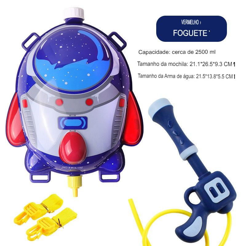 Brinquedo Mochila com Pistola de Água
