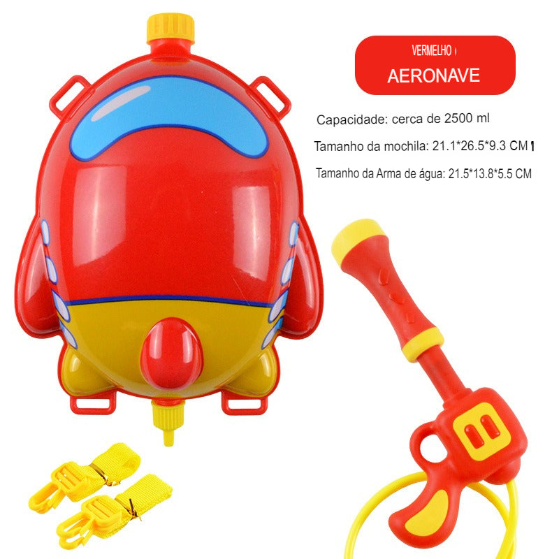 Brinquedo Mochila com Pistola de Água
