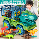 Carrinho Dinossauro Rex + Brinde (12 dinossauros)