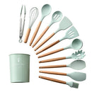 Conjunto de Utensílios de Cozinha de Silicone Antiaderente - Online USA Shops